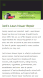 Mobile Screenshot of jackslawnmowerrepair.com